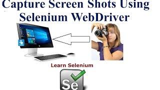 Selenium Tutorial for Beginners || How to take screenshot with Selenium WebDriver