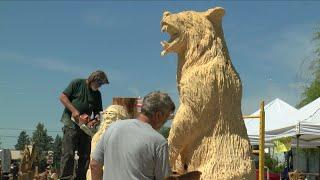 Ronan's chainsaw carving event pulls in Western MT artists