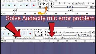 Internal Port Audio Error in Audacity || How To Fix Recording Problems In Audacity