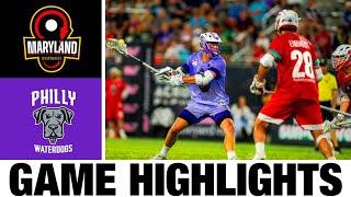 Maryland Whipsnakes vs Philadelphia Waterdogs Highlights | 2024 Premier Lacrosse League