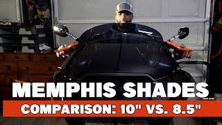 You Decide: 10" or 8.5" Memphis Shades for your Harley Road Glide