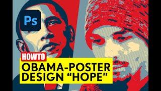 Photoshop: Obama-Plakat "Hope" Design - Tutorial - deutsch