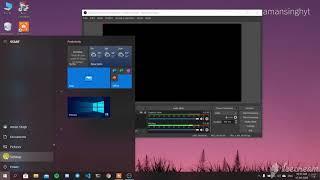 OBS Studio black screen FIX  [2020] Windows 10 | Hindi | 100% Working | AmanSinghYT
