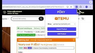 How to Import Products from TEMU to Shopify Store Using POKY | Fast & Easy