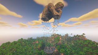 Summoning a Statue from the Terrain in Minecraft