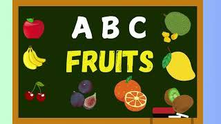 Learn Fruit Names with ABC Video for Kids Fun ESL Animation