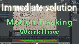 Immediate Solution, Blender 2.9 semi-automated motion tracking workflow, getting a good error rate.