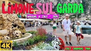 LIMONE SUL GARDA: THE MOST BEAUTIFUL WALK IN LAKE GARDA ITALY - THE MOST BEAUTIFUL PLACE ON WORLD 4K