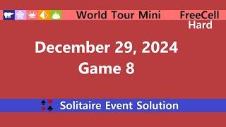 World Tour Mini Game #8 | December 29, 2024 Event | FreeCell Hard