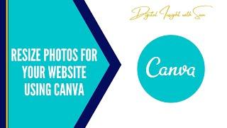 How to Resize Images for Website Using Canva