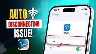 How to Fix Wi-Fi Auto-Disconnecting on iPhone | Keep Dropping issues on Wi-Fi