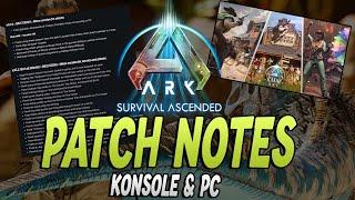 ARK Ascended Patch Notes | Anpassungen am Club ARK - Veränderungen auf allen Maps uvm