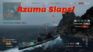 Azuma is Unbelievable! (World of Warships Legends)
