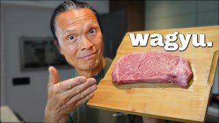 Iron Chef Dad's A5 Wagyu Steak Sandwich.