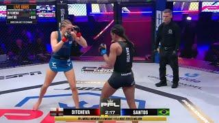 Dakota Ditcheva vs Taila Santos | FULL FIGHT | PFL Finals - 2024