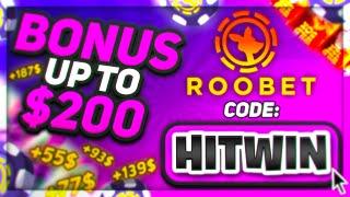 Roobet Promo Code "HITWIN" — Up To $200 Daily Bonus