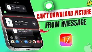 How To Fix Can’t download pictures from iMessage on iPhone | Pictures Won't Download in iMessage