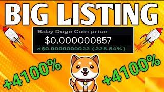 Baby Dogecoin News Today | Burning | BabyDoge Coin Price $0.000000857 | Binance Listing