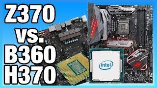 Intel Z370 vs. B360 Differences on i5-8400 & 8700K | Benchmark