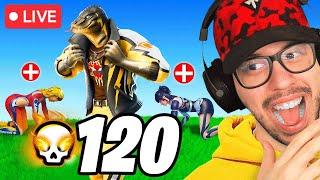 120 ELIMINATIONS in 4 Hours or UNINSTALL Fortnite! (Challenge)