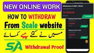 Scale Website Step-by-Step Dollar Withdrawal Guide + Payment Proof | New online Eraning website 2025