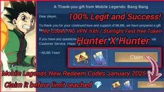 Mobile Legends New Redeem Codes January 05 2025 - 100% Legit MLBB Diamond Codes + Hunter X Hunter..