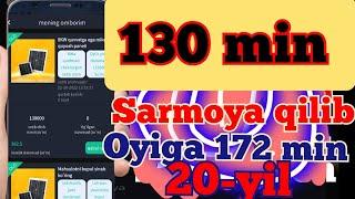 internetda sarmoyali pul ishlash 130 ming sarmoya qilib oyiga 172 mingdan 20 yil pul ishlash