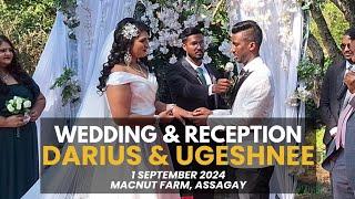 Wedding & Reception | Darius & Ugeshnee | Macnut Farm | 1 Sep 2024 | E2R