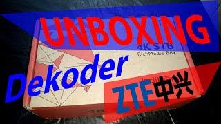 Unboxing ZTE OS ANDROID 4K Digital  Dekoder Set Top BOX STB From Indonesia Internet Operator