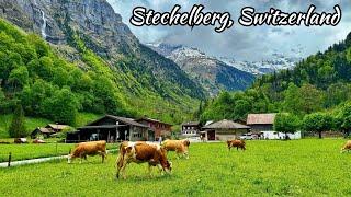 Stechelberg, Switzerland 4K - The most beautiful village in Lauterbrunnen valley - Heavenly place