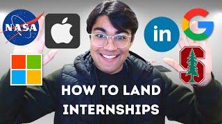 How to Get Internships as a High Schooler (ULTIMATE GUIDE)