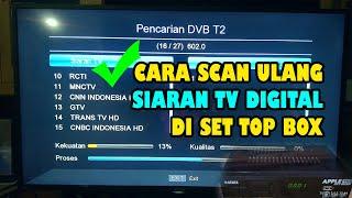 CARA SCAN ULANG SIARAN TV DIGITAL DI STB MATRIX