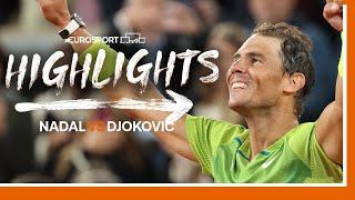 Nadal powers past Djokovic in epic to reach French Open semi-finals | 2022 Roland Garros | Eurosport