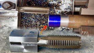 Creating amazing threads with a Thread drill on a lathe machine | Technical Skills a Thread Making