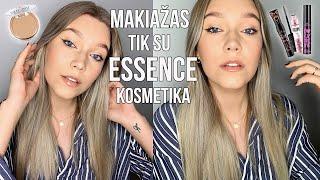 PILNAS Makiažas Naudojant TIK ESSENCE Kosmetiką!! Nauji Produktai + Apžvalga + Rekomendacijos