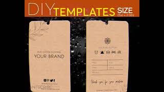 DIY Hang Tag Design Template Printable | Modern Price Tag Labels