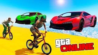 САМЫЕ СМЕШНЫЕ БЕГУНЫ НА BMX ПРОТИВ ЛЕТАЮЩИХ МАШИН! (GTA 5 Смешные моменты)