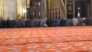 Prayers Inside The Blue Mosque: Istanbul, Turkey