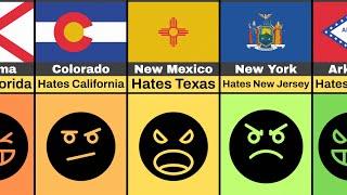 Most Hated US State Of Every State