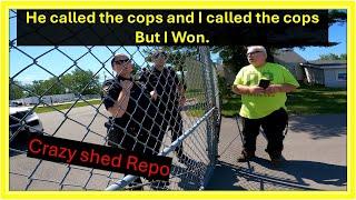 Shed Repo man held hostage