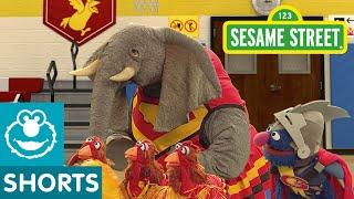 Sesame Street: Chicken Cheerleaders Balance | Super Grover 2.0