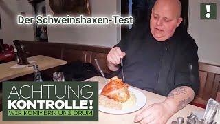 Wo gibt es die beste Schweinshaxe?  Bernd Zehner testet! | Achtung Kontrolle