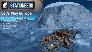 Let's Play Stationeers on Europa : Part One : Days 0 to 3