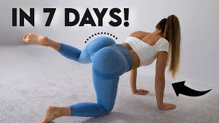 7 Min | 7 Days | 7 Exercises to GROW YOUR BOOTY! Glute Max & Med Challenge, No Equipment, At Home