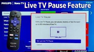 Roku Smart TV 'Live TV Pause' feature - Pause, Rewind and Fast Forward Live Over-the-Air Antenna TV