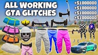 ALL WORKING GTA 5 GLITCHES IN 1 VIDEO! BEST GLITCHES IN GTA 5 ONLINE 1.70!