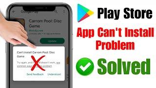 can't install app play store | can't install app problem | play store can't install app 2024