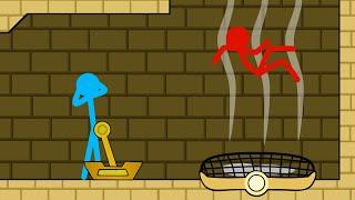 Red and Blue , Stickman Animation - ( Light Place Parkour ) EP1