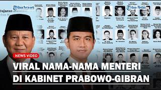 HEBOH POSTER Kabinet Prabowo-Gibran Beredar di Medsos, Ada Nama Presiden Jokowi Hingga Grace Natalie