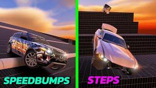 FlexicX CHAOS! ALL CARS vs SPEED BUMPS & STEPS"